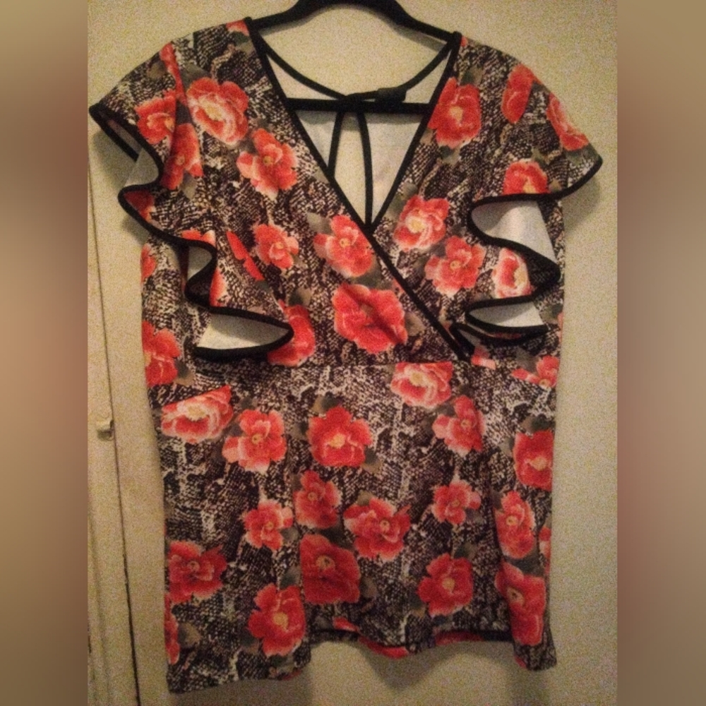 Rainbow Flower Top